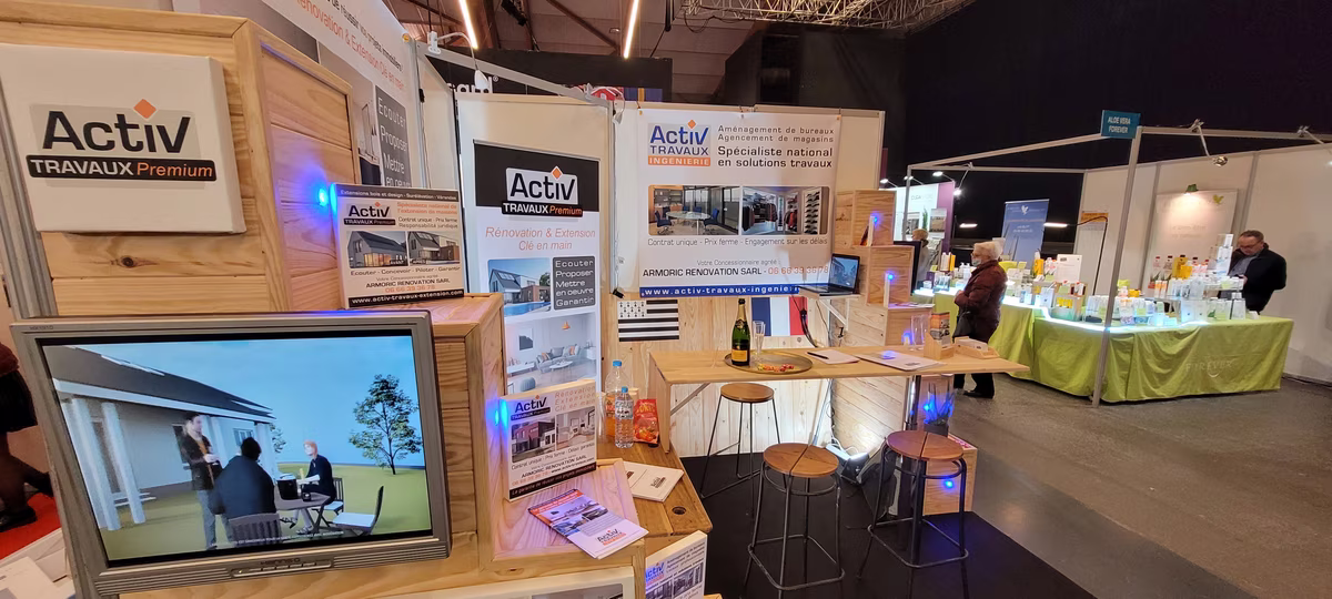header activ travaux Notre stand au Salon de l'habitat 2022, le 22 octobre 2025