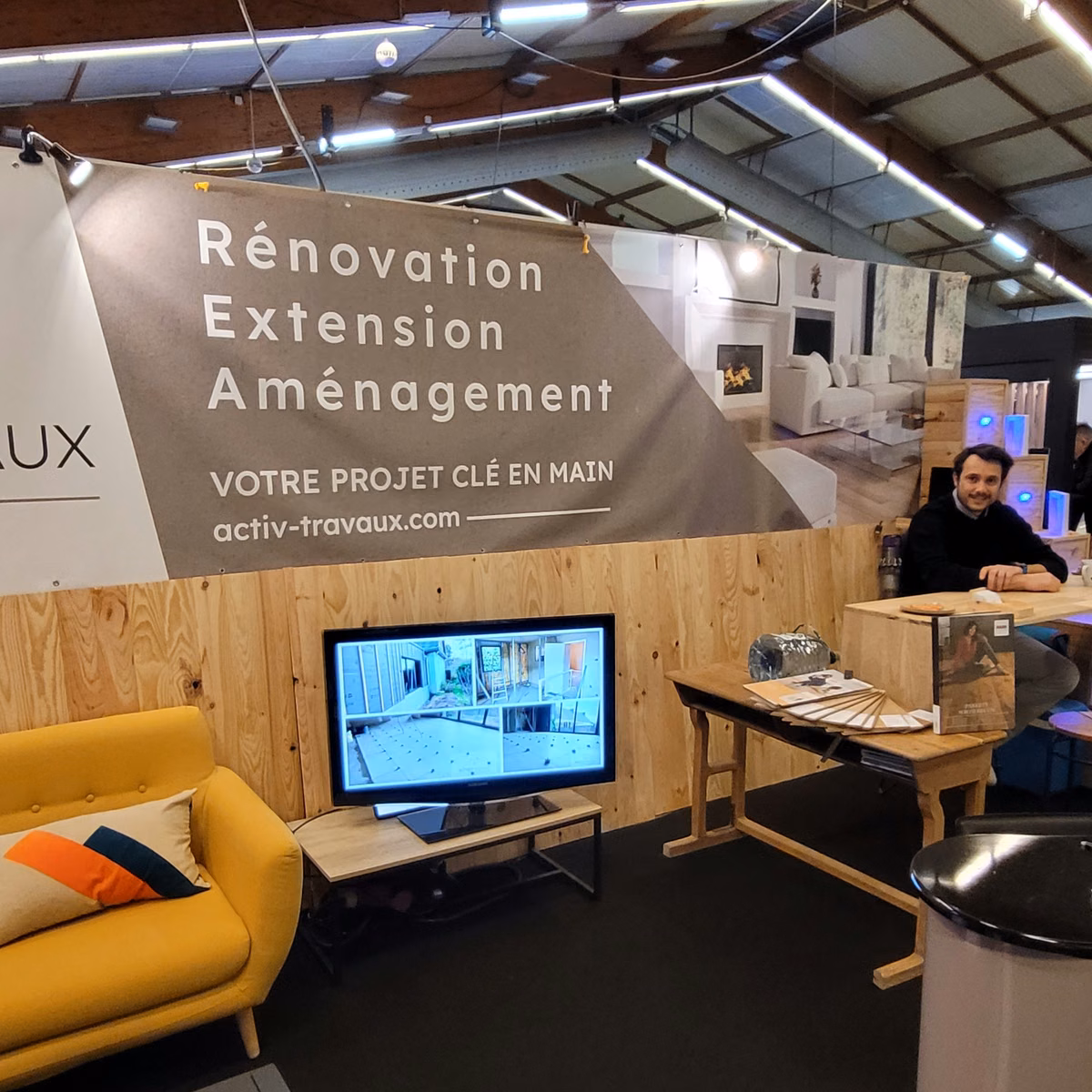 header activ travaux Notre stand au Salon de l'habitat 2023, le 22 octobre 2025