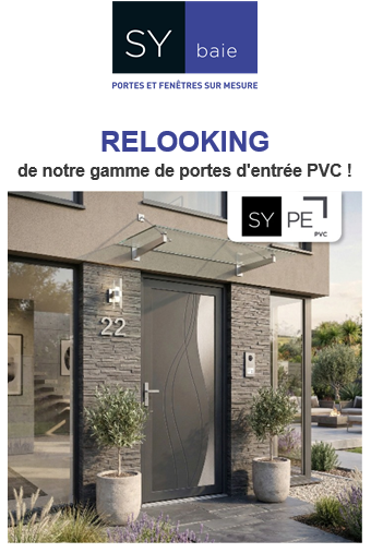 image de Relooking de la gamme porte d'entrée PVC chez Sybaie-Une porte d’entrée plus claire, plus sûre, plus simple