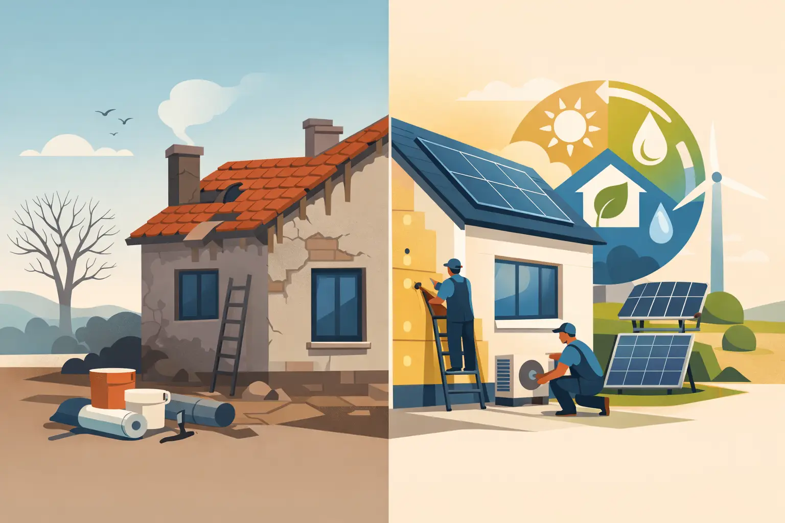 image de Rénovation énergétique maison ancienne