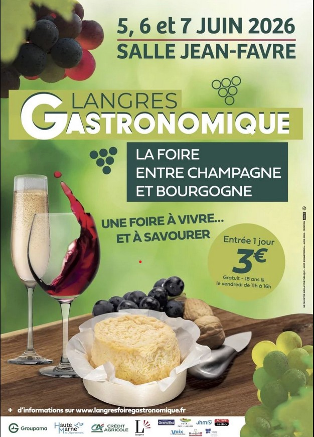 image de Retrouvez moi ce week end du 5 au 7/06 sur le salon de la Gastronomie de Langres
