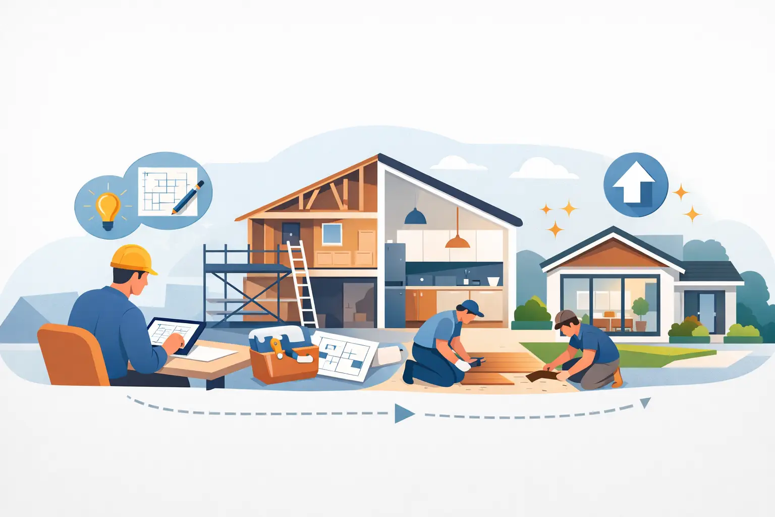 image de Les étapes d’un projet rénovation complète