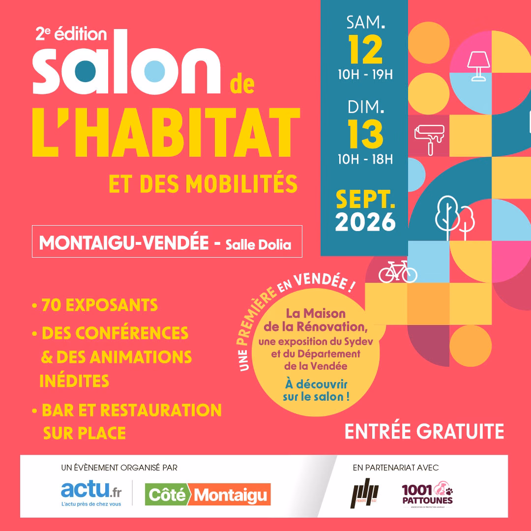 header activ travaux 📆 Rendez-vous au Salon de l’Habitat de Montaigu-Vendée les 12 et 13 septembre !, le 31 août 2026