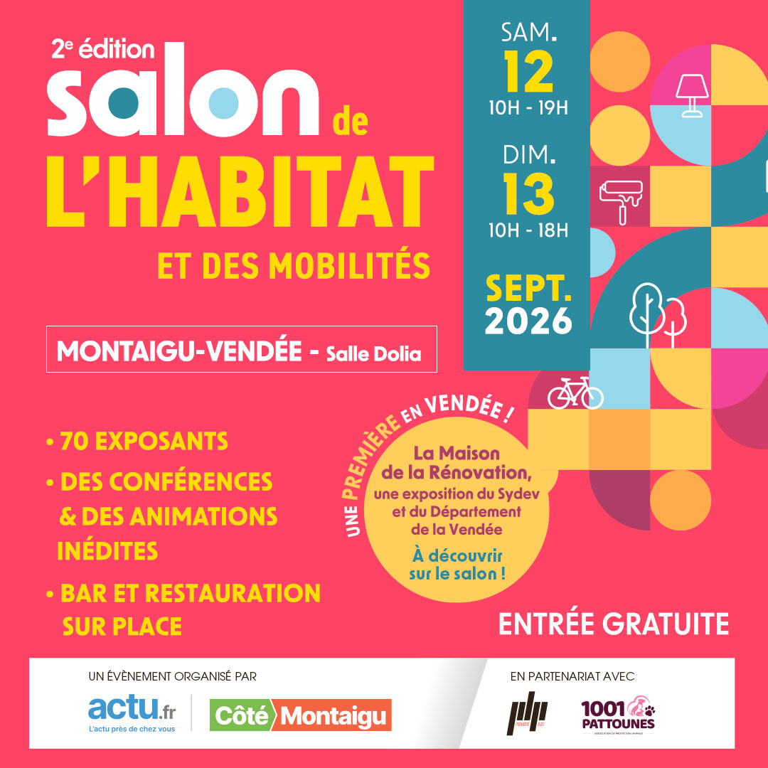 image de 📆 Rendez-vous au Salon de l’Habitat de Montaigu-Vendée les 12 et 13 septembre !