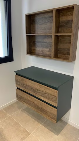 Réalisation 3 Une salle de bains qui change tout : design, rangements et matériaux premium - Ploufragan