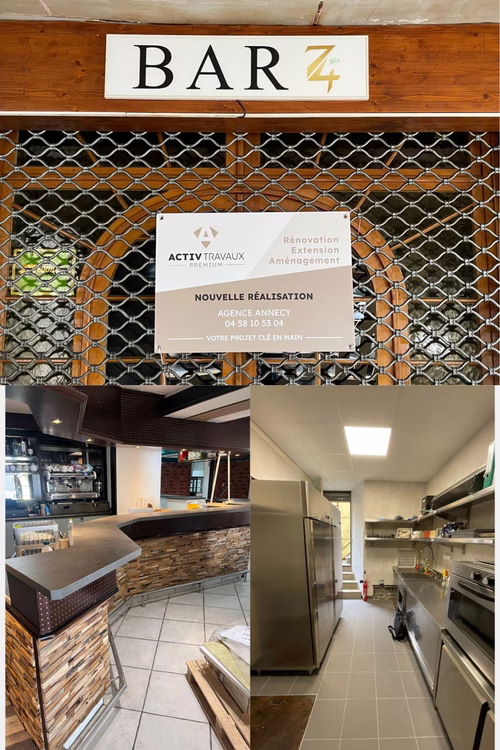 Réalisation 2 Rénovation bar à vin : un projet complet et sur-mesure - Rumilly