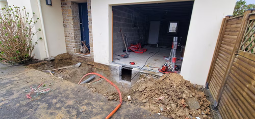 Réalisation 4 Vie de plain-pied - Changement de destination d’un garage en un lieu de vie - La Forêt-Fouesnant