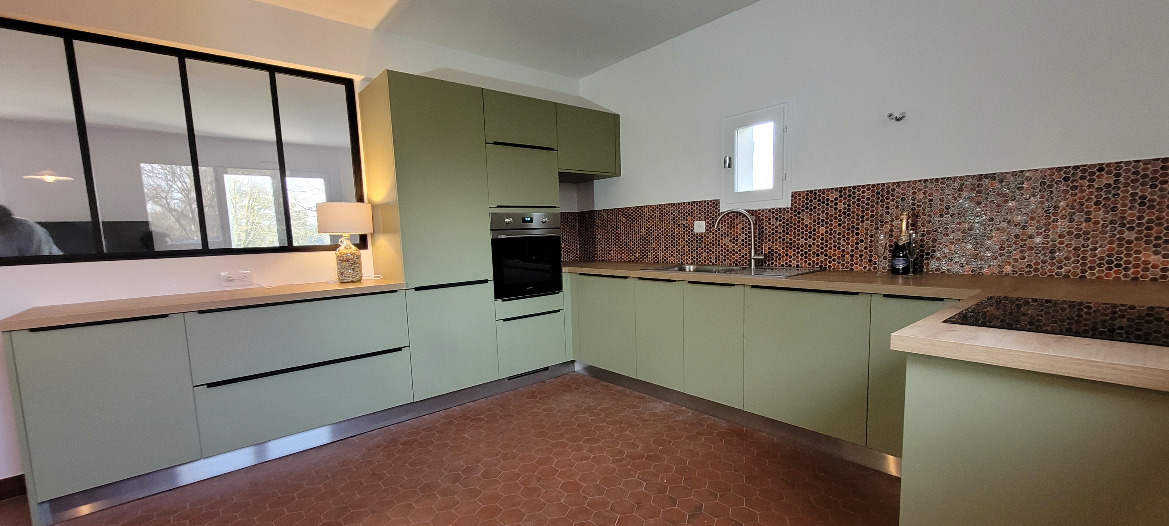 Réalisation Réalisation d'une verrière et cuisine sur mesure - Gouesnac'h
