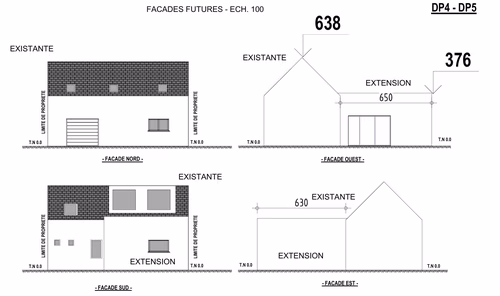 Réalisation 1 Extension + réorganisation complète : un rez-de-chaussée totalement transformé à Saint-Brieuc - Saint-Brieuc