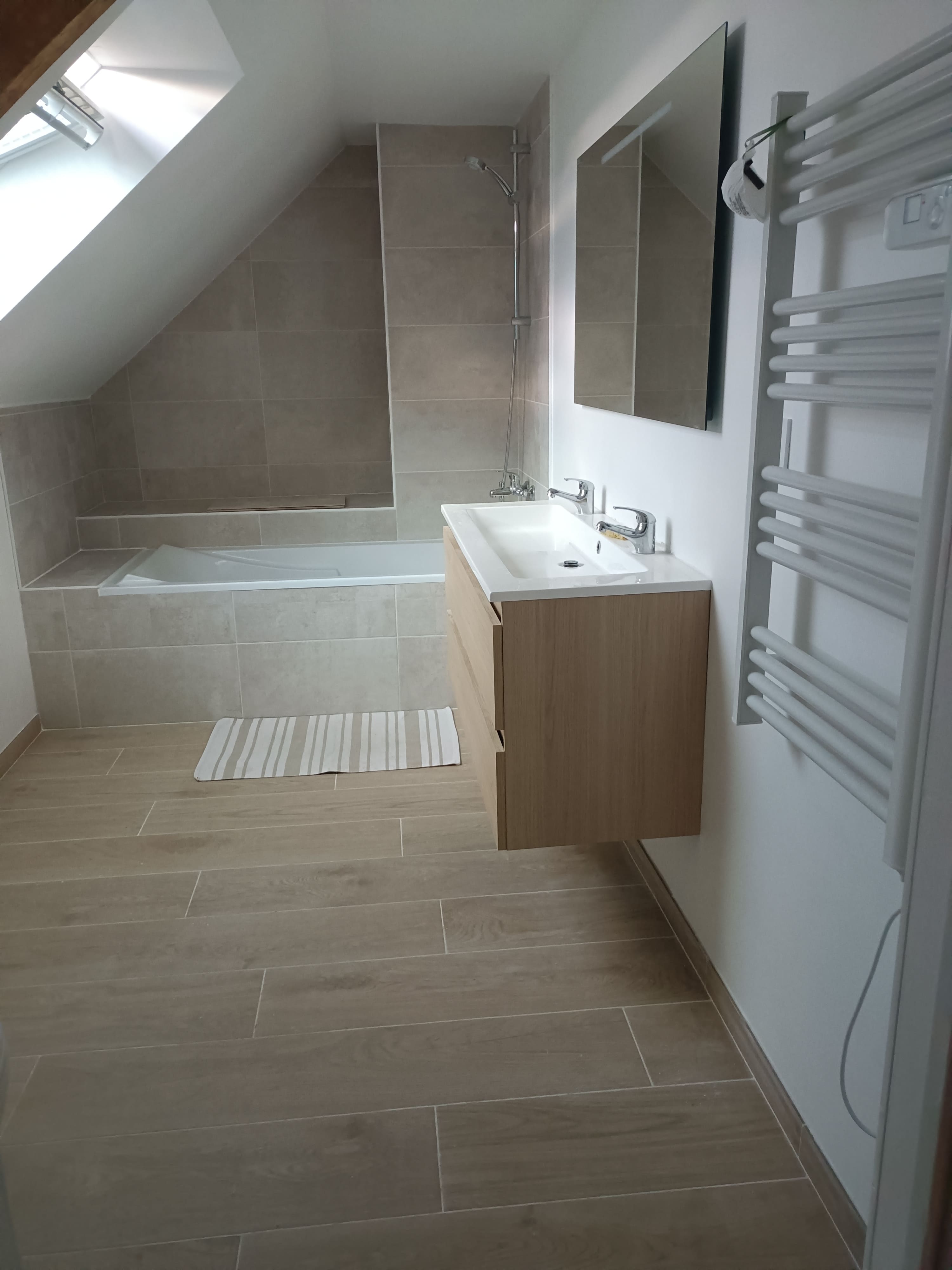 Réalisation Réalisation d'une salle de bain - L'Hermitage