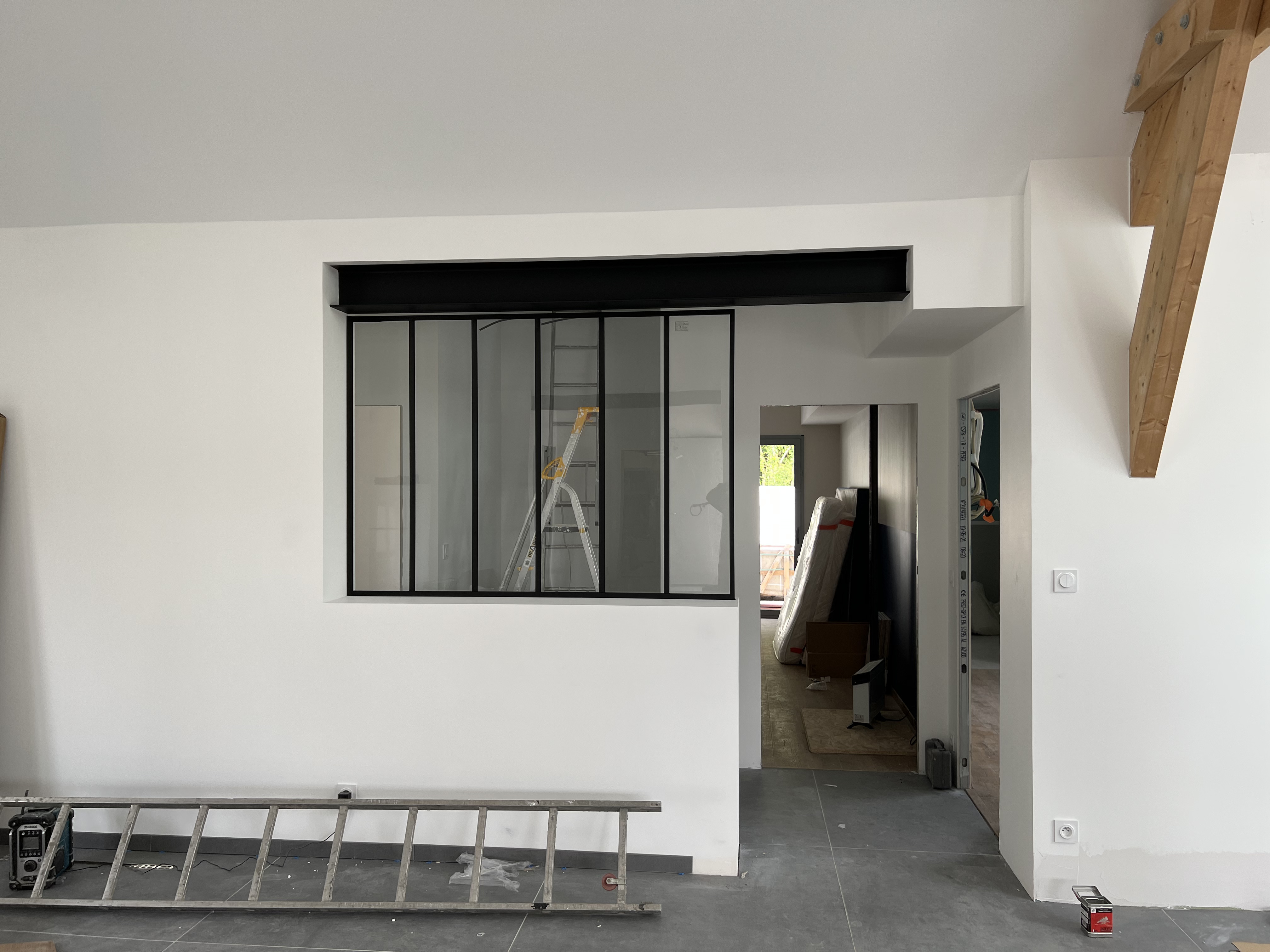 Réalisation installation verrière industrielle intérieur - Larçay