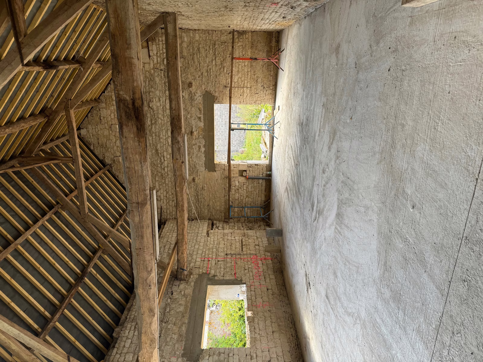 Rénovation de deux belles granges - Léglantiers