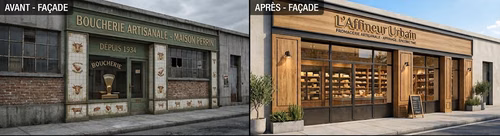 Réalisation 1 Projet réalisable : métamorphose et optimisation d'un local commercial - Grasse