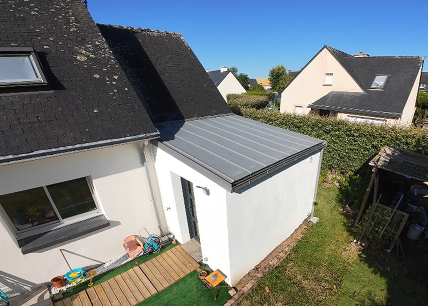 Réalisation Vie de plain-pied - Création d’une extension « bloc sanitaire PMR » - Ergué-Gabéric